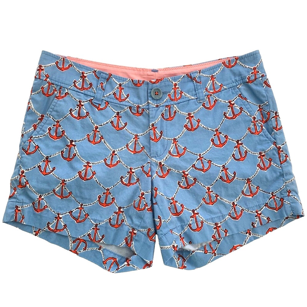 Lilly‎ Pulitzer Callahan 5" Inseam Shorts sz 0 Anchors Away Nautical Womens